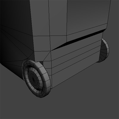 3d model of dumpster modeled polygons - Dumpster for street 01 by HaNky154